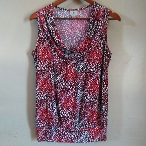 Worthington Stretch Cowel Neck Sleeveless Top